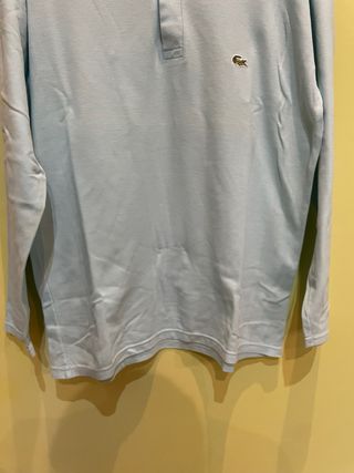 Camiseta manga larga azul Lacoste XL.
