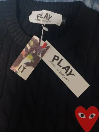 Jersey Comme des Garçons negro❤️