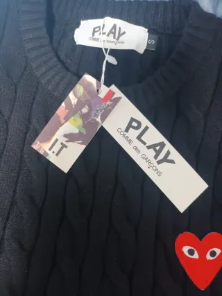 Jersey Comme des Garçons negro❤️