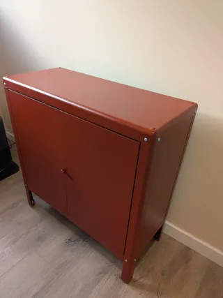 Armario Metálico Rojo Ikea Kolbjörn.