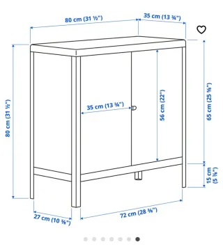 Armario Metálico Rojo Ikea Kolbjörn.