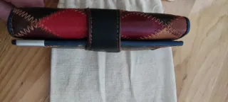 Cartera de piel patchwork mujer