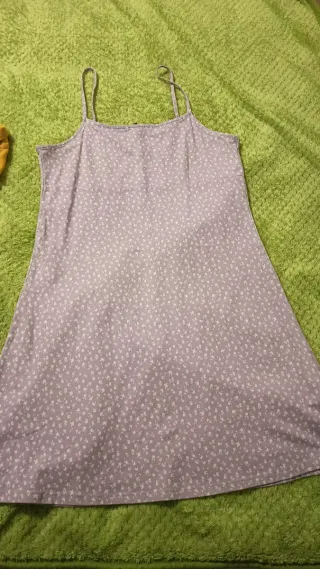 Vestido lila floral tirantes.....