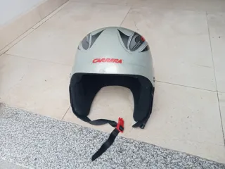 Casco de esquí Carrera plateado