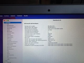 MacBook Air 11 pulgadas (2015) i5/4GB Plata