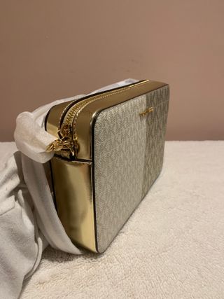 Michael Kors Jet Set Item Dourada Transversal