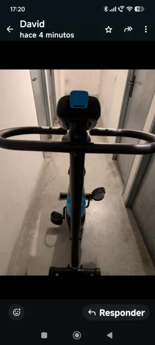 Bicicleta estática negra