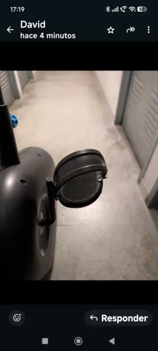 Bicicleta estática negra