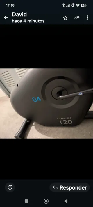 Bicicleta estática negra