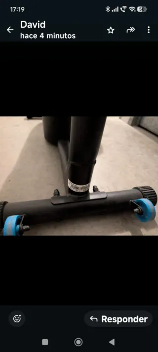 Bicicleta estática negra