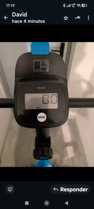 Bicicleta estática negra