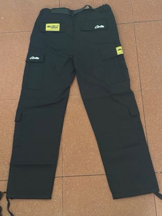 Pantalón Cargo Streetwear Negro Talla M