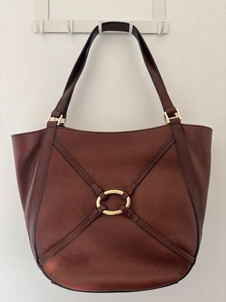 Borsa The Bridge in pelle marrone