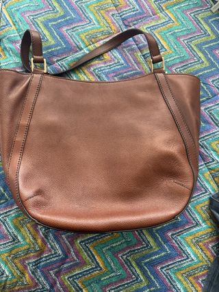 Borsa The Bridge in pelle marrone