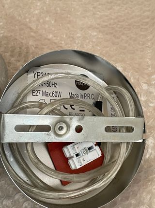 Lámpara de techo regulable metalizada