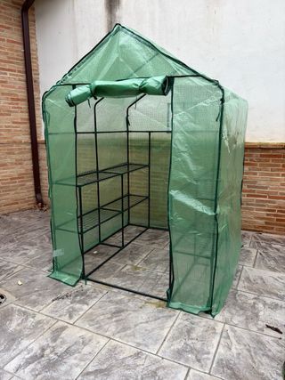 Invernadero de jardín verde