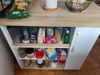 Isla de cocina con almacenamiento