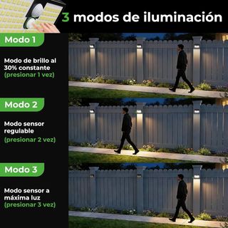 Focos LED Solares exterior (2 un)