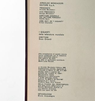 Machiavelli – I Giganti Mondadori 1968