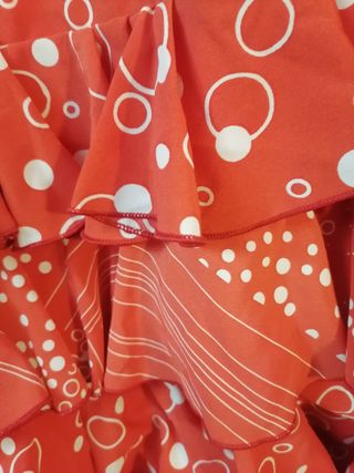 Falda flamenca volantes talla XL
