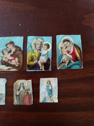 Estampitas religiosas antiguas