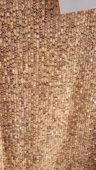 Blusa lentejuelas doradas Mohito Talla S