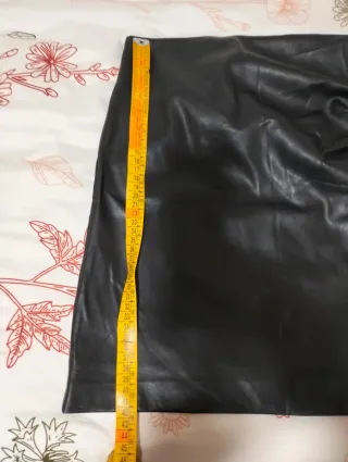 Falda polipiel Mango Talla S