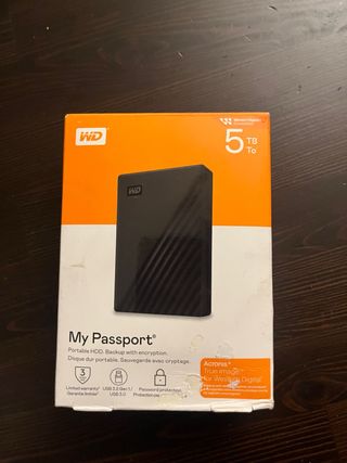 Disco Duro Externo WD My Passport 5TB