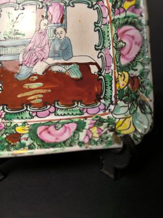 2 Cinzeiros Figuras Orientais Porcelana China