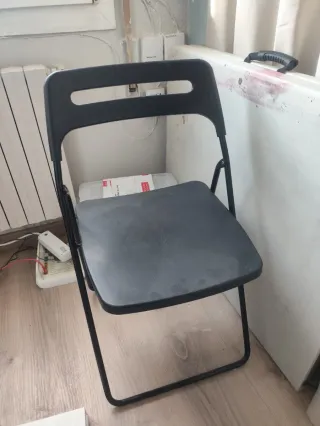 4 Sillas Nisse Ikea Negras Plegables