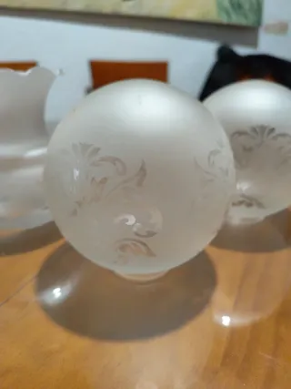 Tulipas de cristal para lámpara (Set de 4)