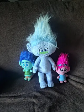 Pack 3 Peluches Trolls