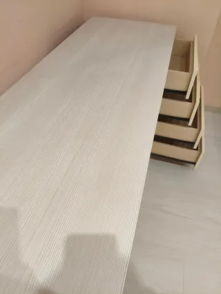 Escritorio extralargo (203cm) con cajonera de 4 ca