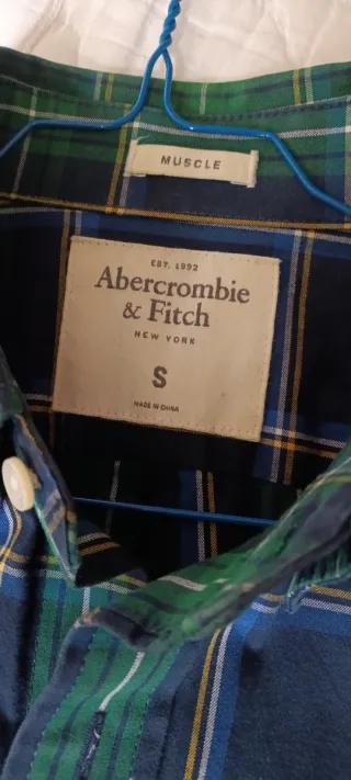 Preciosa camisa escocesa Abercrombie & Fitch tS