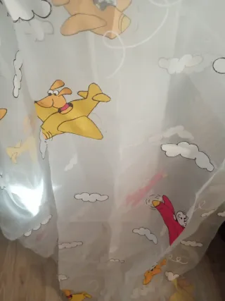 Retal Tela gasa infantil aviones y nubes