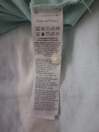 Polo Pedro del Hierro Talla S Slim Fit Verde