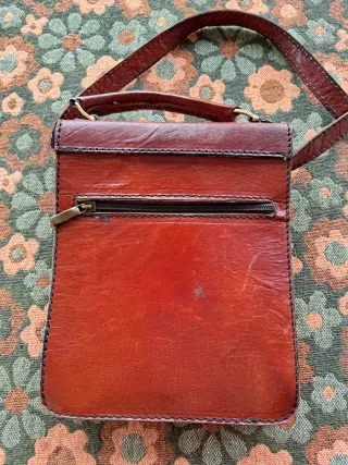 Bandolera Piel Vintage Color Miel