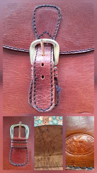 Bandolera Piel Vintage Color Miel