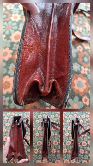 Bandolera Piel Vintage Color Miel