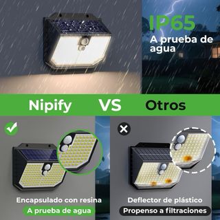 Focos LED Solares exterior (2 un)