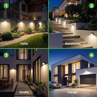 Focos LED Solares exterior (2 un)