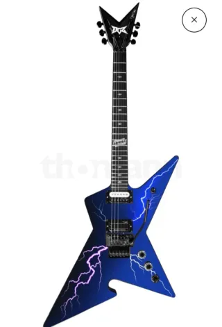 Guitarra Eléctrica Azul Rayo