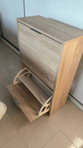 Zapatero Roble 2 Estantes