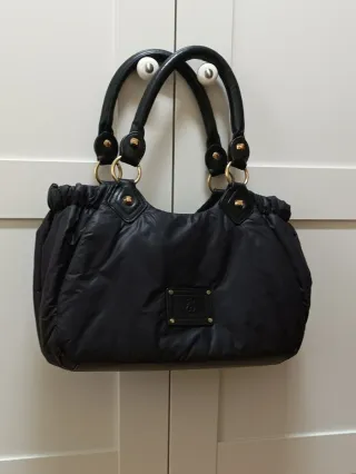 Bolso Tous Negro Acolchado con asas de Piel