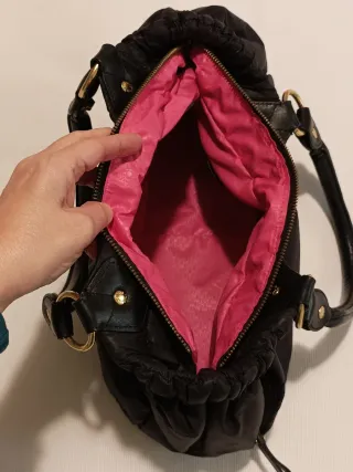 Bolso Tous Negro Acolchado con asas de Piel