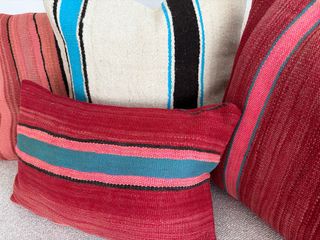 Conjunto 5 cojines lana hechos a mano