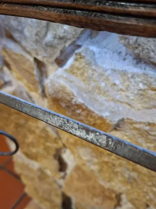 Báscula romana antigua de hierro