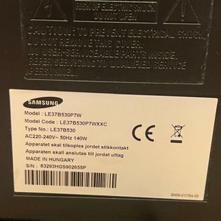 Televisor Samsung Negro