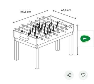 Futbolín de madera multijuegos. Venta en persona
