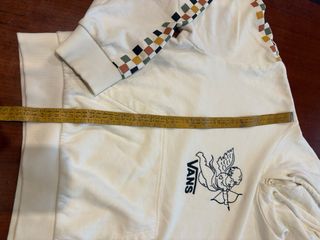 Sudadera Vans Chica Blanca con Dibujo